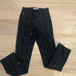 I Am Gia Striped Black Pants